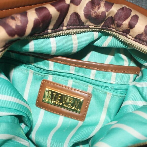 Vintage Excellent Steve Madden X-Large Hobo Shoulder Bag Tote - Picture 3 of 11